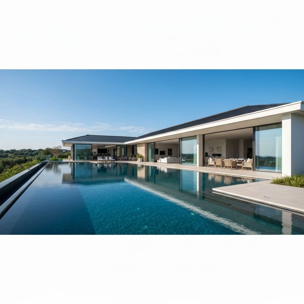 Modern Villa with Garden in Suburbs